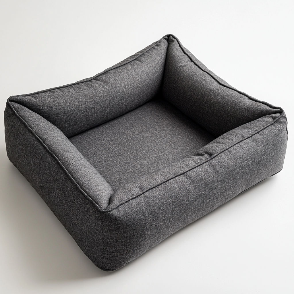 Zozze Orthopedic Memory Foam Large Dog Sofa - Joint & Spine Support - Washable Cover - Charcoal Grey - For Large Breeds