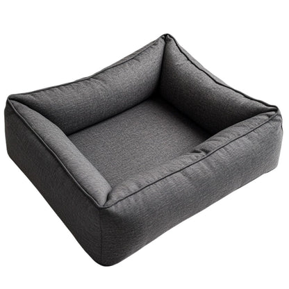 Zozze Orthopedic Memory Foam Large Dog Sofa - Joint & Spine Support - Washable Cover - Charcoal Grey - For Large Breeds