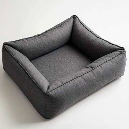 Zozze Orthopedic Memory Foam Large Dog Sofa - Joint & Spine Support - Washable Cover - Charcoal Grey - For Large Breeds
