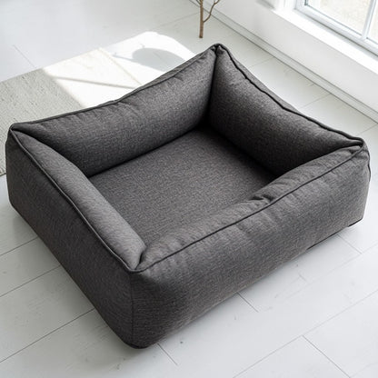 Zozze Orthopedic Memory Foam Large Dog Sofa - Joint & Spine Support - Washable Cover - Charcoal Grey - For Large Breeds